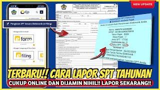 TERBARU!! Cara Lapor SPT Tahunan pribadi online 2024 • Lapor spt tahunan pribadi online 1770 S