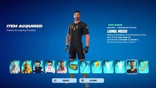 *NEW* Lionel Messi Skin Bundle in The Fortnite Item Shop (Full Showcase)