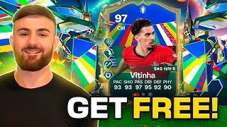 How to get 97 VITINHA UEFA EURO Team of the Tournament FREE *How to Craft ANY SBC* (COMPLETELY FREE)