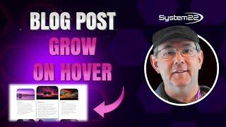 Divi Theme Blog Post Grow On Hover 