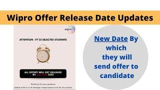 WIPRO offer letter NEW DATE updates ||  Batch 2022,2021,2020 || BGV, LOI, PJP, Internship of wipro.