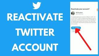 how to reactivate your twitter account