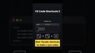 Best vscode shortcuts to make u pro coder @codingthirst #coding #viral #youtubeshorts #shorts