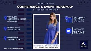 Conference and Event Calendar in SharePoint | A Must-Have for ALL Businesses - Upcoming Course