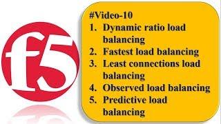 #video-10, Dynamic Ratio, fastest, least connections, observed load, predictive on F5 Big IP