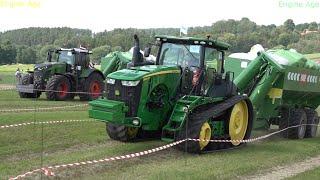 John Deere 8370 RT vs FENDT 933, Big Tractors ,Tracks vs Wheels, Tractor show 2022