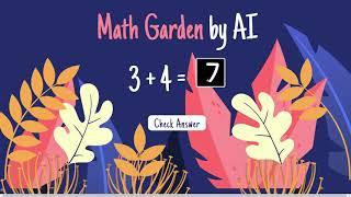 Math Garden | A.I. Artificial Intelligence Game