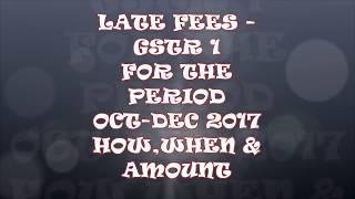 GSTR 1 LATE FEES| GST LATE FEES| GST PAYMENT | LATE FEES AMOUNT | GST PENALTY|BY GSTUSER SOLUTIONS