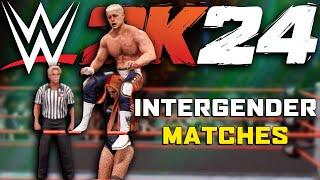WWE 2K24 INTERGENDER MATCHES ARE HERE! (All modes and matches)