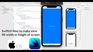 SwiftUI How to make view fill width or height of screen