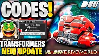 *NEW* ALL WORKING TRANSFORMERS UPDATE CODES FOR DRIVE WORLD! ROBLOX DRIVE WORLD CODES