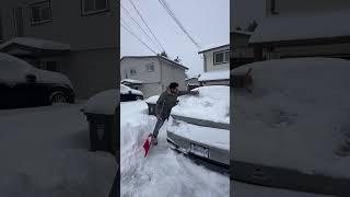 Snowfall in Canada | Snowstorm edition | Snow removal hacks #viral #shorts #shortsvideo