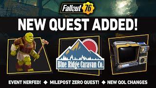 NEW Quest Added, Event Nerfed + More Changes | Fallout 76 Latest News