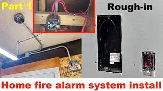 Installing a fire alarm system in my house, Notifier addressable rough-in (part 1)