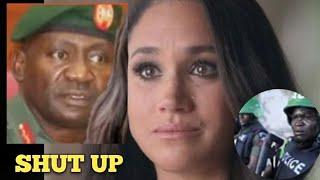 SHUT UP!  Nigeria Chief Of Defense Tell Meghan To BE QUIET During Talk W Harry As Meghan Interrupts