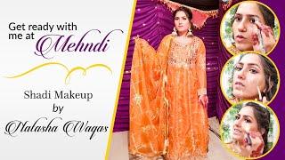 Get Ready With Me At Mehndi | Shadi Makeup With Cosmetics | Natasha waqas