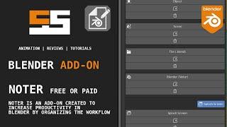 Blender Add-on Overview Noter ( Free or Paid )