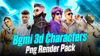 Bgmi 3d Characters Png Pack HD For Thumbnail | Pubg 3d Character Png Pack | Free Download | Bgmi 3d