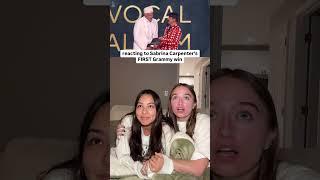 Reacting to Sabrina Carpenter's FIRST Grammys Win