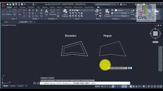 Different Between Boundary and Region in Autocad