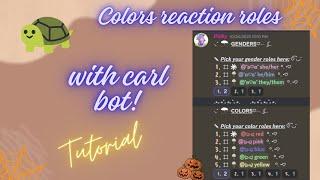 ༊*·˚ How to set up reaction roles | Carl bot | Aesthetic | Pinky | Slash commands