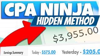 EASY $50-500/Day w/CPA Affiliate Marketing and this NINJA METHOD (CPA MARKETING FOR BEGINNERS 2021)