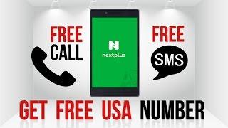 Free Calls & Free SMS Get USA Mobile Number with Next Plus & Text Plus Android Application