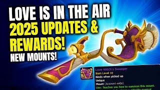 Love is in the Air 2025 Guide & Updates! New Love Witch's Sweeper Mount, Transmogs & More! WoW  TWW