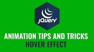 How to do a hover effect with jquery