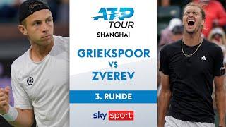 Griekspoor  vs. Zverev  - Runde 3 | Rolex Shanghai Masters 2024 | Highlights - Sky Tennis