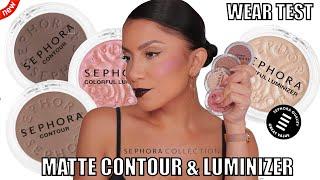 *new $14* SEPHORA COLLECTION MATTE CONTOUR & LUMINIZER + ALL DAY WEAR *oily skin* | MagdalineJanet