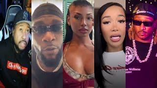 Skreets pay her tab! Akademiks reacts to Burna boy & Future finessing Chicks and the girls respond