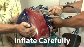 Polyform Fender Inflation with a compressor in detail -iboats.com