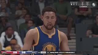 Klay Thompson 44 points, 4qtr takeover. Nba 2K24 player control