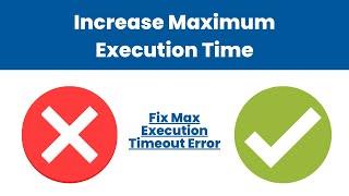 How To Increase Maximum Execution Time - Fix Max Execution Time Exceeded Error on Bluehost/Cpanel