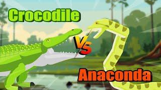 Crocodile vs Anaconda | Apex Predator Tournament [S1] | Animal Animation