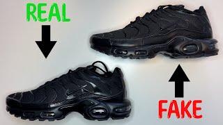 REAL VS. FAKE NIKE AIR MAX PLUS / TUNED 1 / TN SNEAKERS COMPARISON