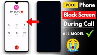 How to fix POCO Phone Black Screen During Call Problem | Incoming Call Screen Not Showing 2023