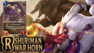 Shuriman War Horn - Renekton & Bard Deck - Legends of Runeterra Worldwalker Gameplay