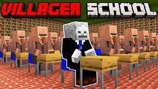 Minecraft but I join VILLAGER SCHOOL