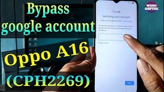 Frp Bypass Oppo A16 (CPH2269)