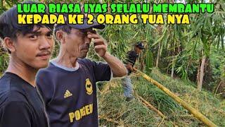 KANG ACE WEL KULI NGAMBIL BAMBU KUNING KE HUTAN SAMPAI BERJALAN SEJAUH 2,KILO DENGAN JALAN MENANJAK