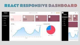 Build React Responsive Dashboard | Build a Dashboard in Reactjs | Create Responsive Website in React