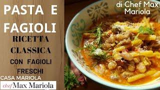 PASTA E FAGIOLI #ricetta #facile di #ChefMaxMariola