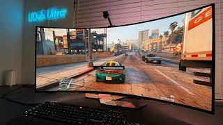 GTA 5 Enhanced Looks INCREDIBLE on a LG 45" UltraWide OLED | BEST Gaming Monitor RTX HDR Gameplay