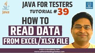 Java for Testers #39 - How to Read Excel File in Java