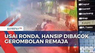 Viral! Video Hansip di Pasar Rebo Jaktim Dibacok Gerombolan Remaja