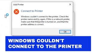 Cara Mengatasi Windows couldn't connect to the printer