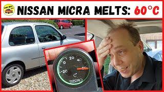 Nissan Micra K11 Melts In UK Heatwave – 60°C!