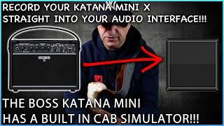 The Boss Katana Mini X Cab Simulator | Is It Any Good...?